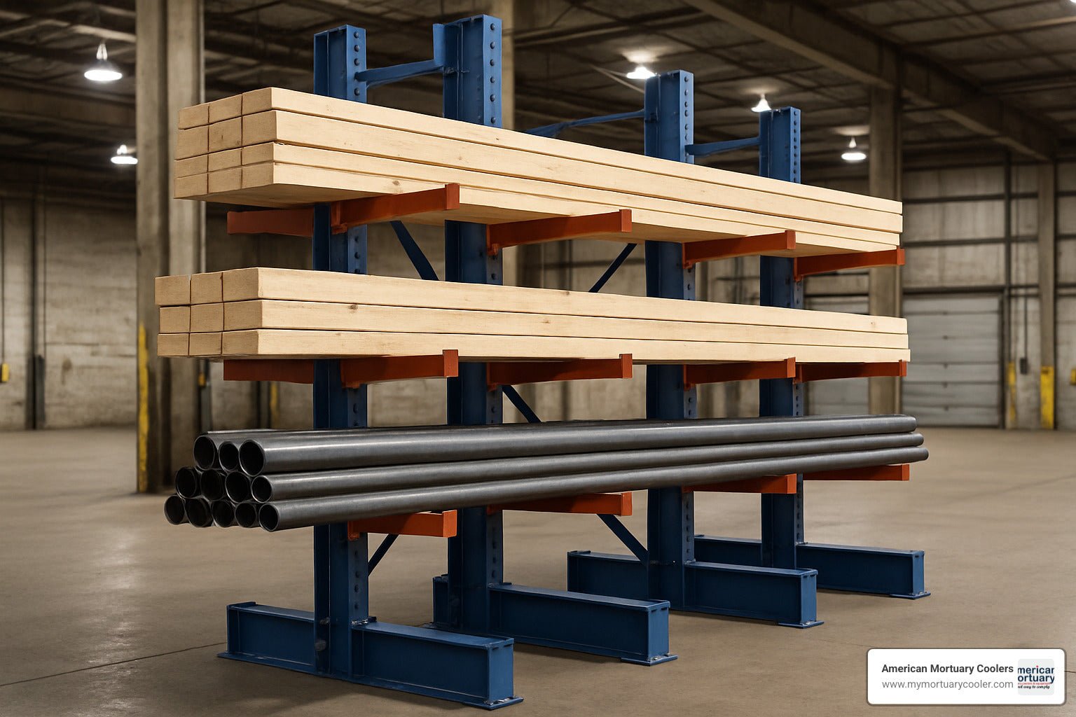 Shelf Life Extended – The Best Cantilever Shelf Racks Reviewed - American Mortuary Coolers & Equipments Shelf Life Extended – The Best Cantilever Shelf Racks Reviewed - American Mortuary Coolers & Equipments